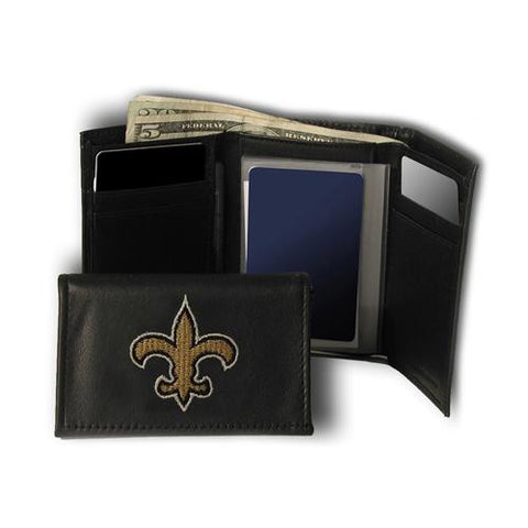 New Orleans Saints NFL Embroidered Trifold Wallet