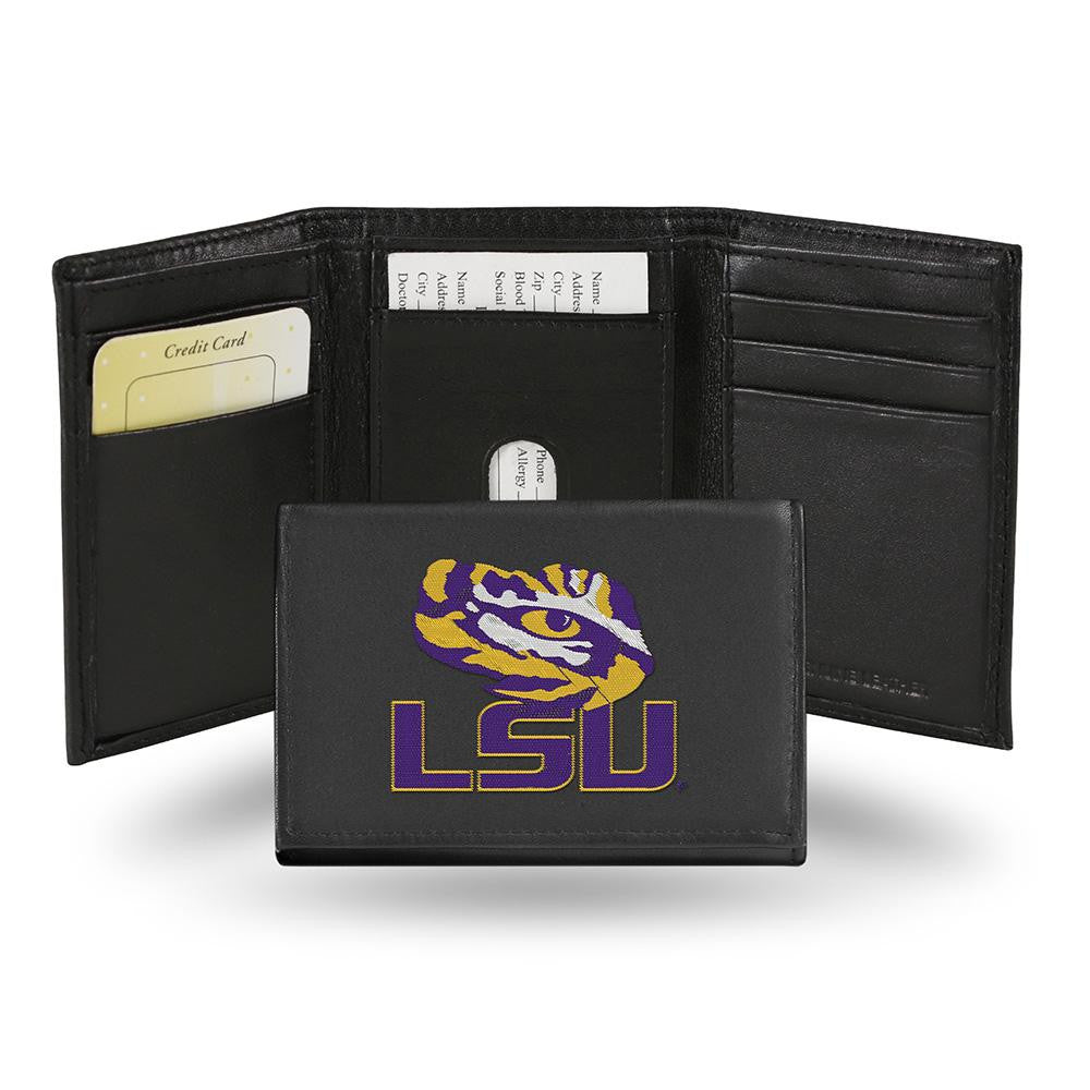 LSU Tigers  Embroidered Trifold Wallet