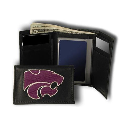 Kansas State Wildcats NCAA Embroidered Trifold Wallet