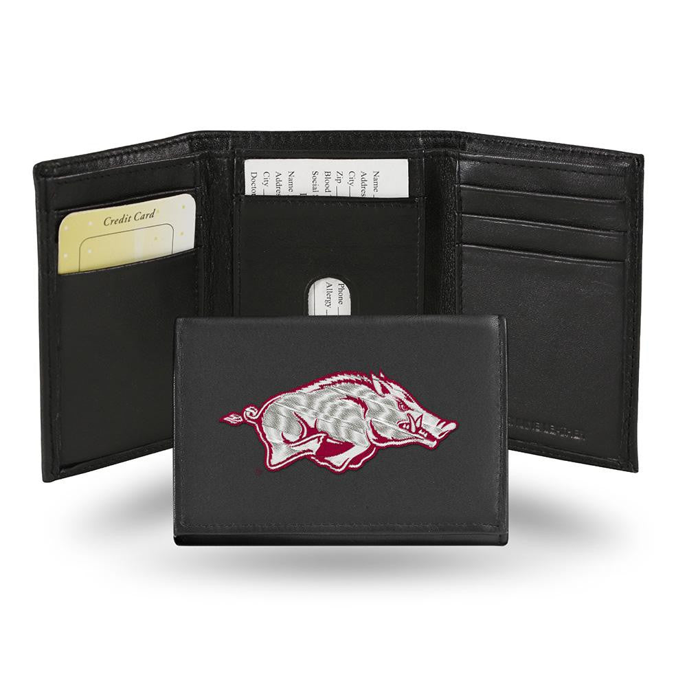 Arkansas Razorbacks  Embroidered Trifold Wallet