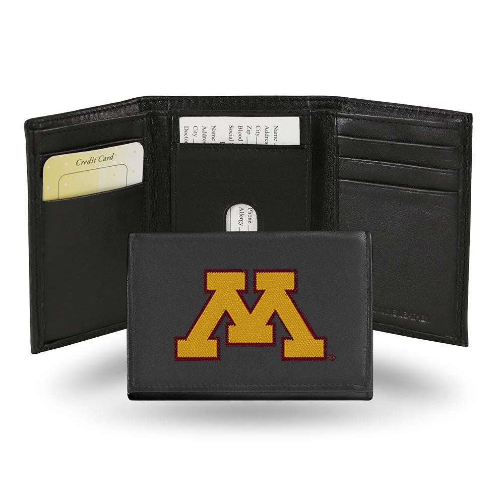 Minnesota Golden Gophers  Embroidered Trifold Wallet