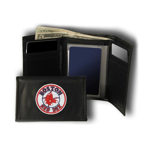 Boston Red Sox MLB Embroidered Trifold Wallet