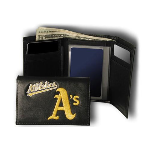 Oakland Athletics MLB Embroidered Trifold Wallet