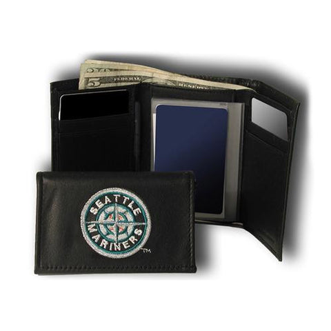 Seattle Mariners MLB Embroidered Trifold Wallet