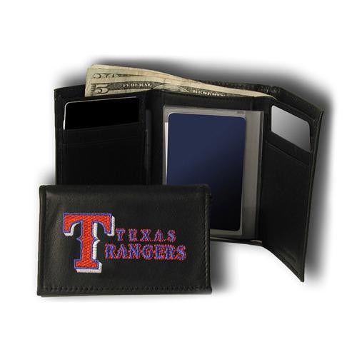 Texas Rangers MLB Embroidered Trifold Wallet