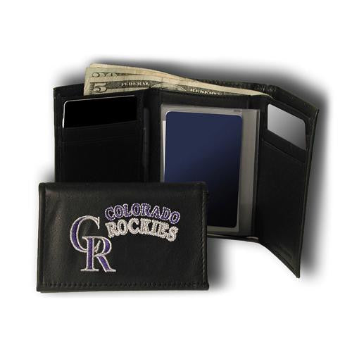 Colorado Rockies MLB Embroidered Trifold Wallet