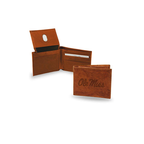 Mississippi Rebels NCAA Embossed Leather Billfold