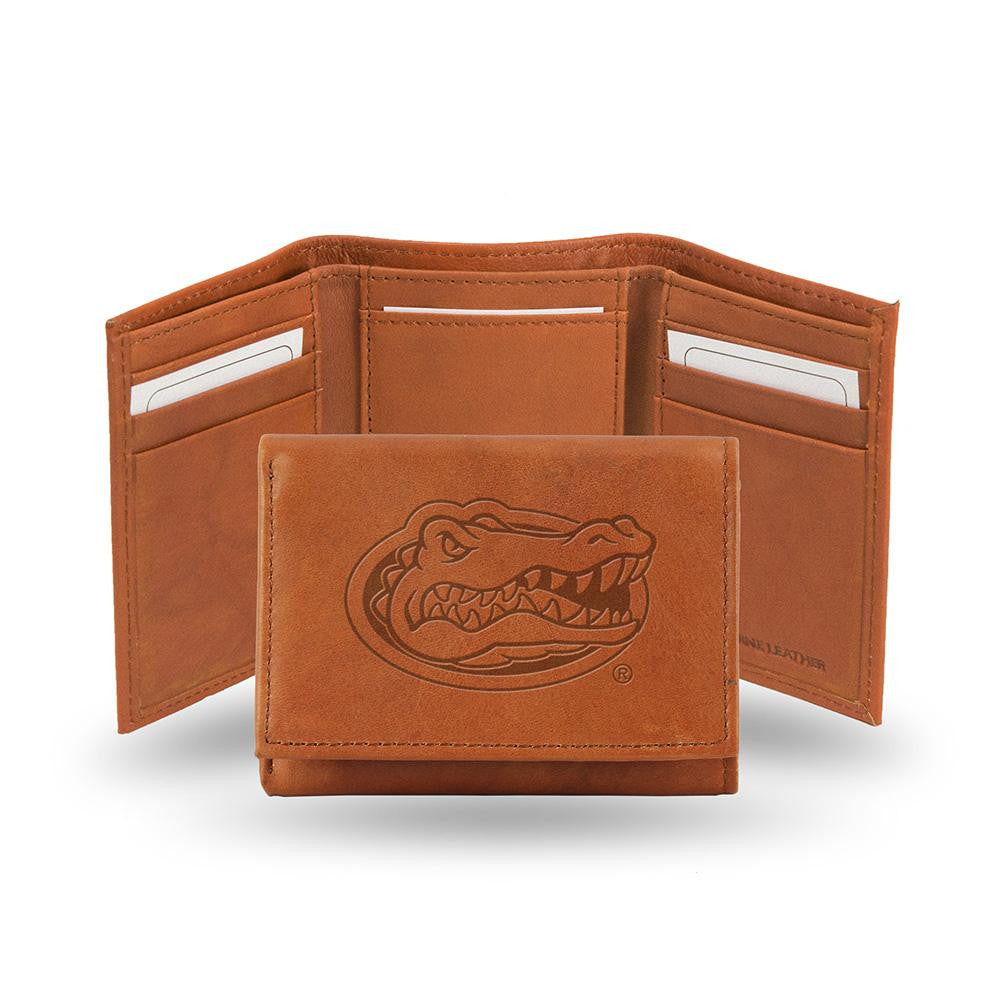 Florida Gators  Tri-Fold Wallet (Pecan Cowhide)