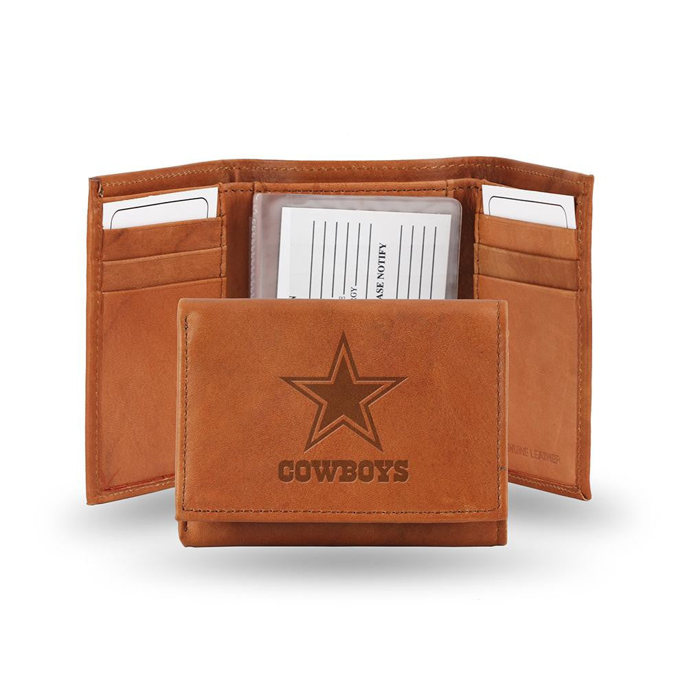 Dallas Cowboys  Tri-Fold Wallet (Pecan Cowhide)