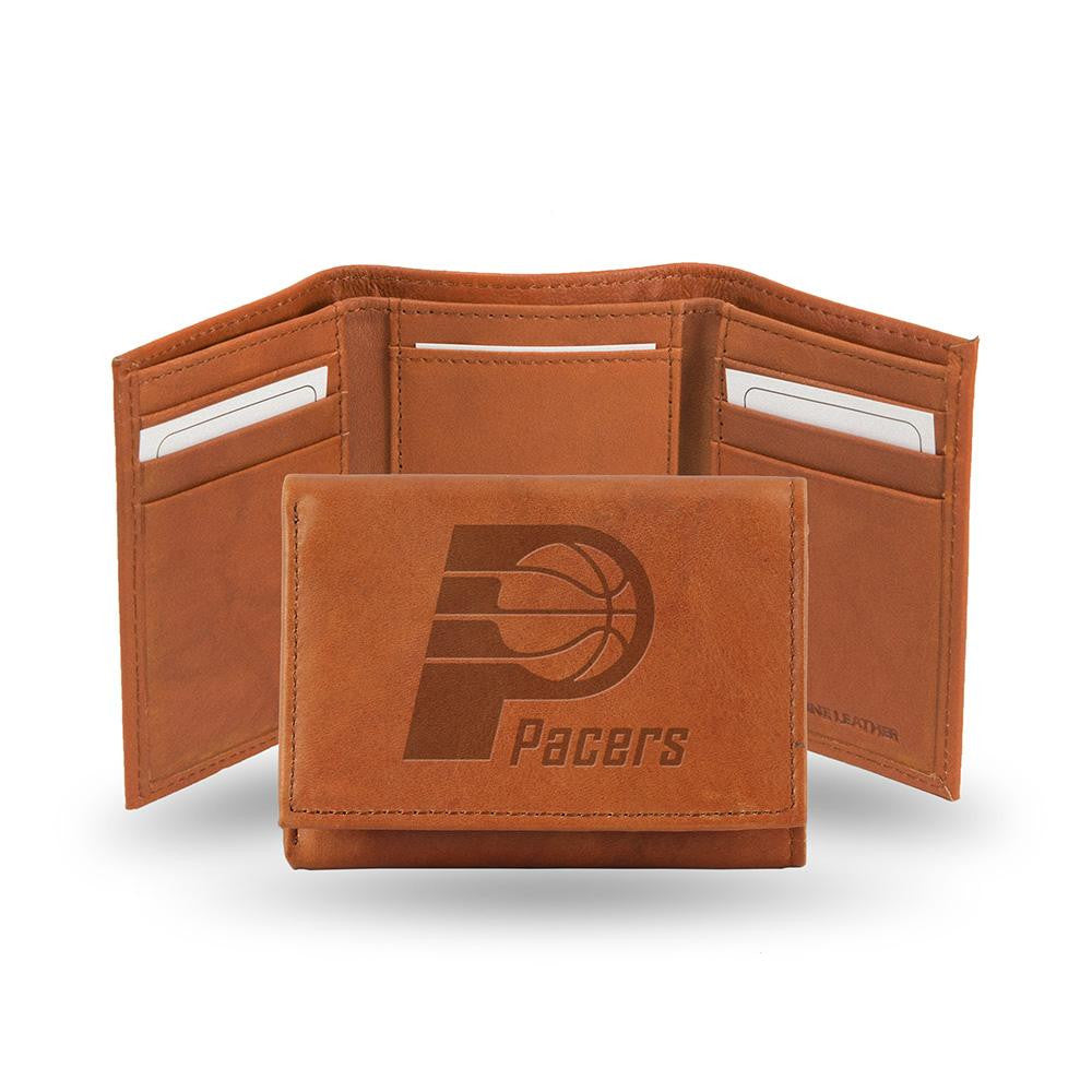 Indiana Pacers  Tri-Fold Wallet (Pecan Cowhide)