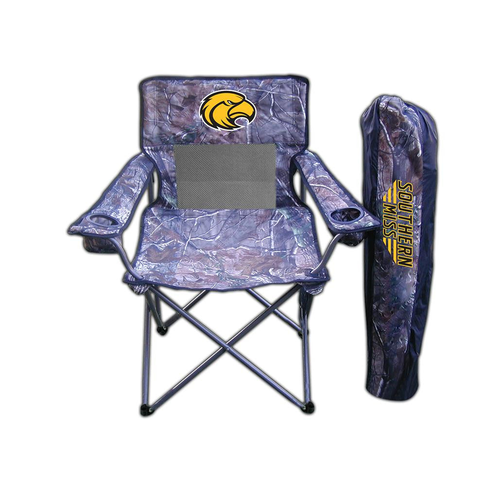 Southern Mississippi Eagles NCAA Ultimate Real Tree Camo Adult Tailgate Chair