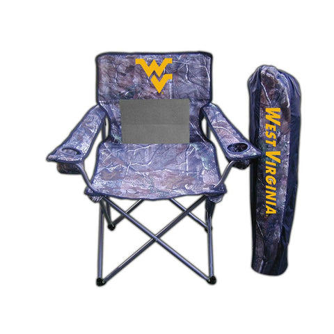 West Virginia Mountaineers NCAA Ultimate Real Tree Camo Adult Tailgate Chair
