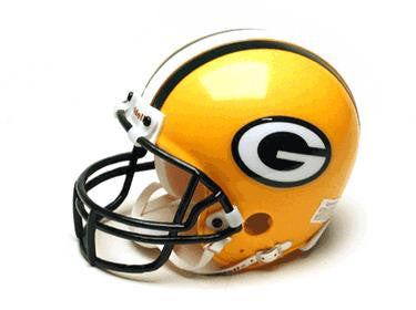 Green Bay Packers Miniature Replica NFL Helmet w-Z2B Mask