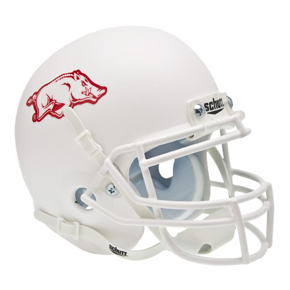Arkansas Razorbacks NCAA Authentic Mini 1-4 Size Helmet (Alternate White 1)