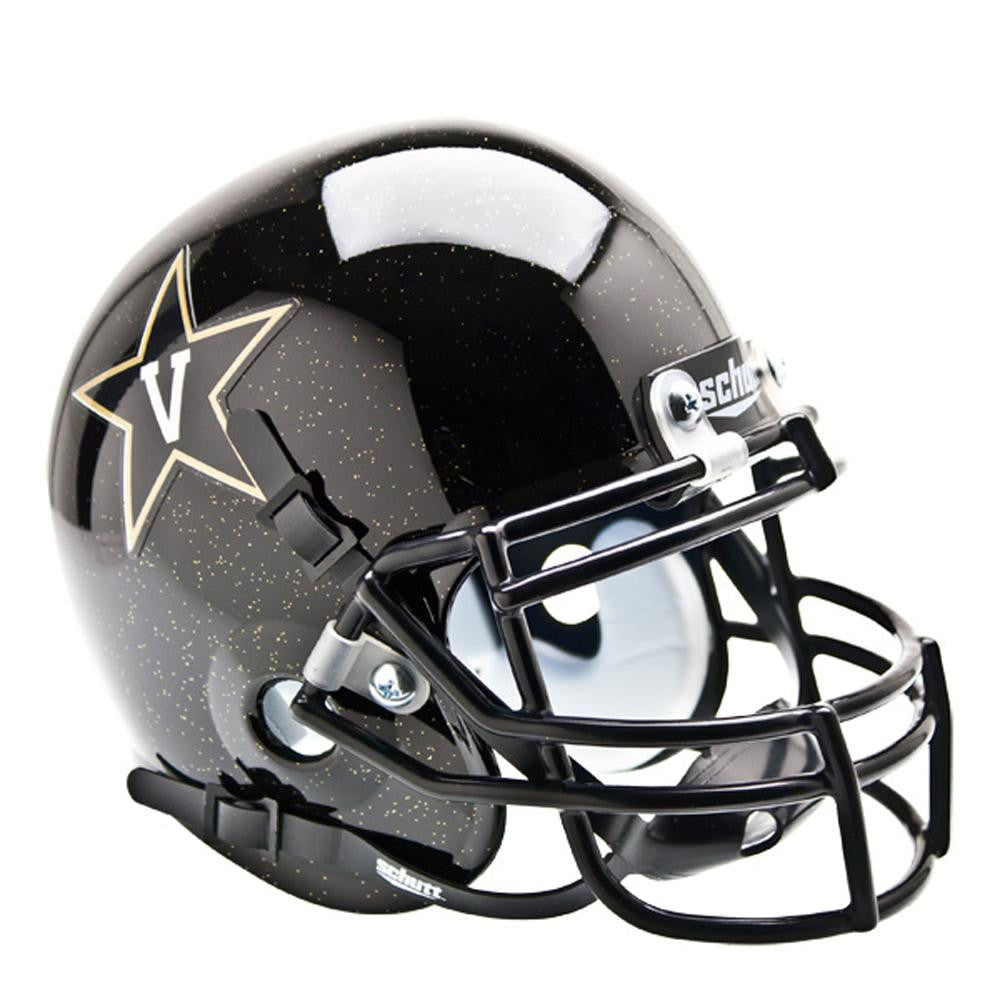 Vanderbilt Commodores NCAA Authentic Mini 1-4 Size Helmet (Alternate Black 2)