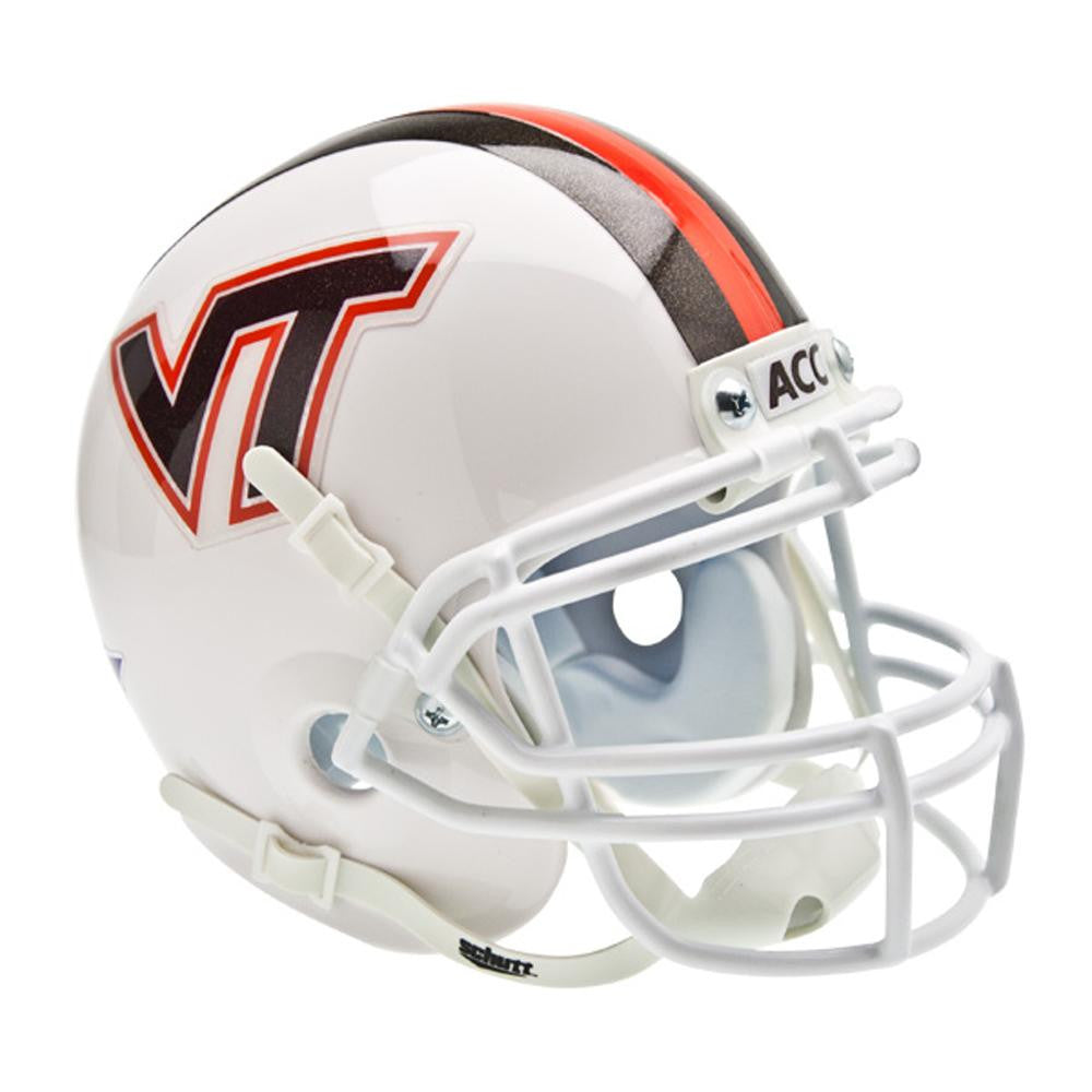 Virginia Tech Hokies NCAA Authentic Mini 1-4 Size Helmet (Alternate White w-Stripe  3)