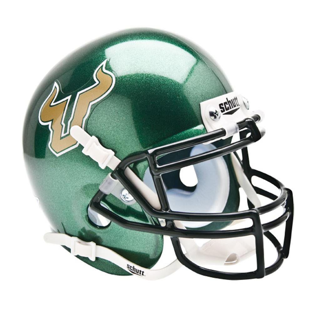 South Florida Bulls NCAA Authentic Mini 1-4 Size Helmet (Alternate Green 1)