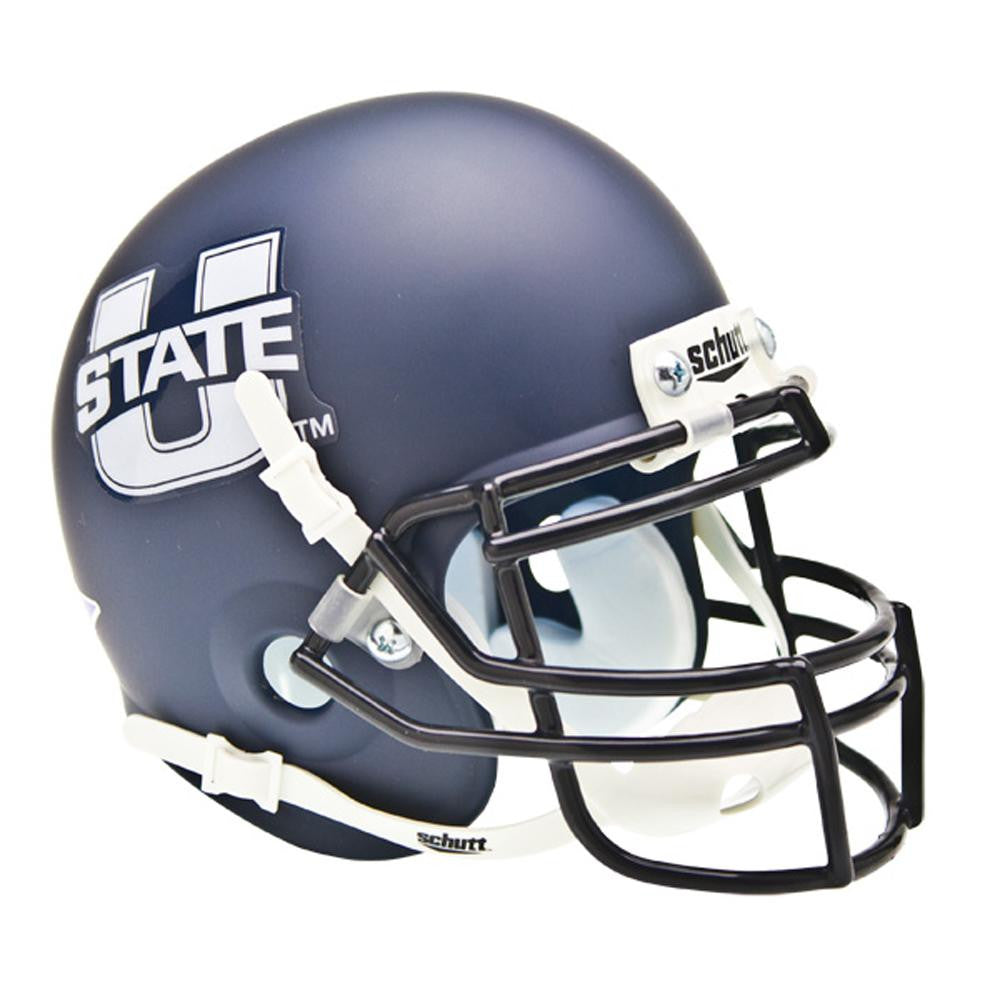 Utah State Aggies NCAA Authentic Mini 1-4 Size Helmet (Alternate Navy 1)