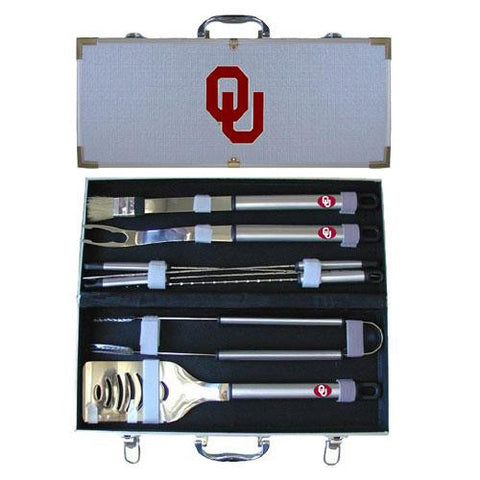 Oklahoma Sooners NCAA 8pc BBQ Tools Set