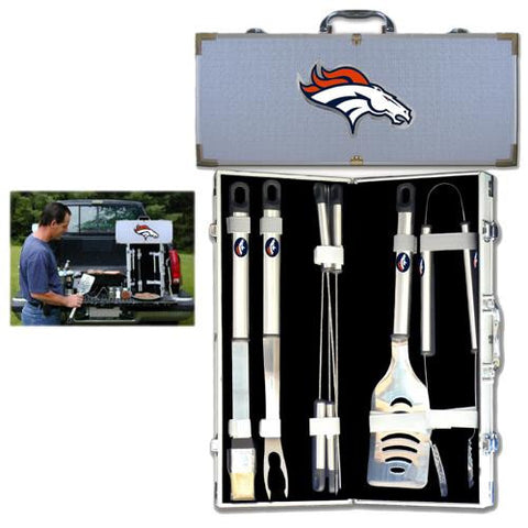 Denver Broncos NFL 8pc BBQ Tools Set