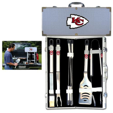 Kansas City Chiefs NFL 8pc BBQ Tools Set