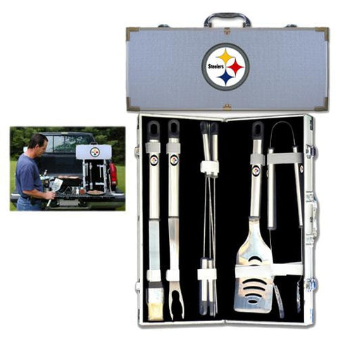 Pittsburgh Steelers NFL 8pc BBQ Tools Set