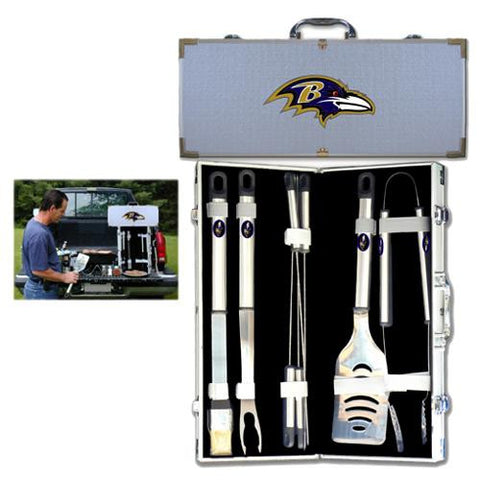 Baltimore Ravens NFL 8pc BBQ Tools Set