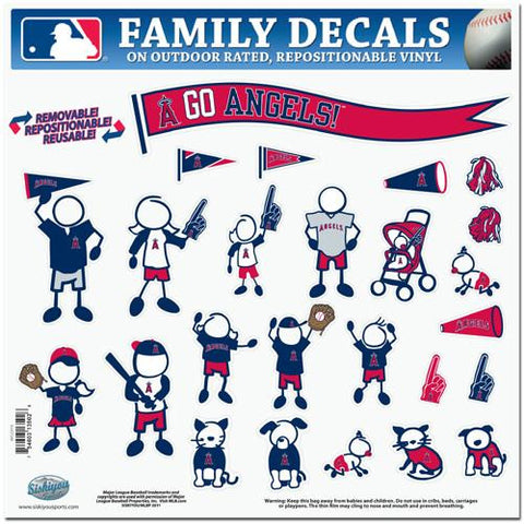 Los Angeles Angels MLB Family Car Decal Set (Large)
