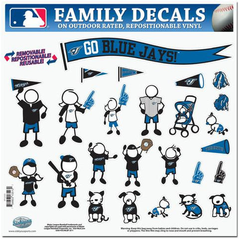Toronto Blue Jays MLB Family Car Decal Set (Large)