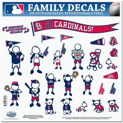 St. Louis Cardinals MLB Family Car Decal Set (Large)