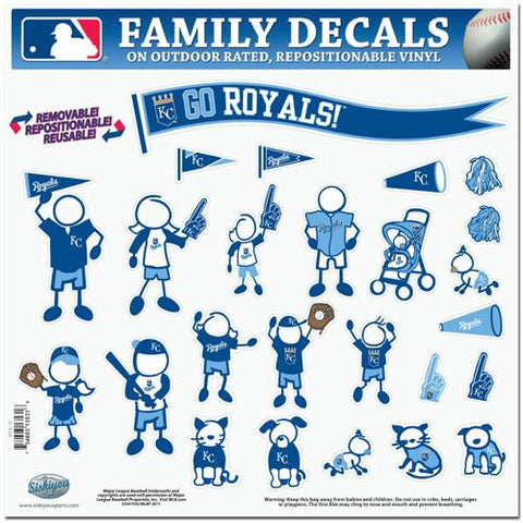 Kansas City Royals MLB Family Car Decal Set (Large)