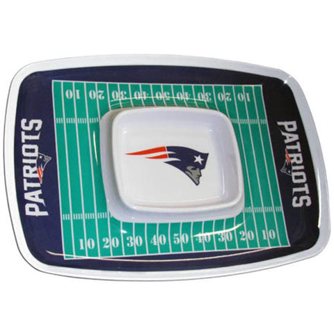 New England Patriots NFL Chip & Dip Tray