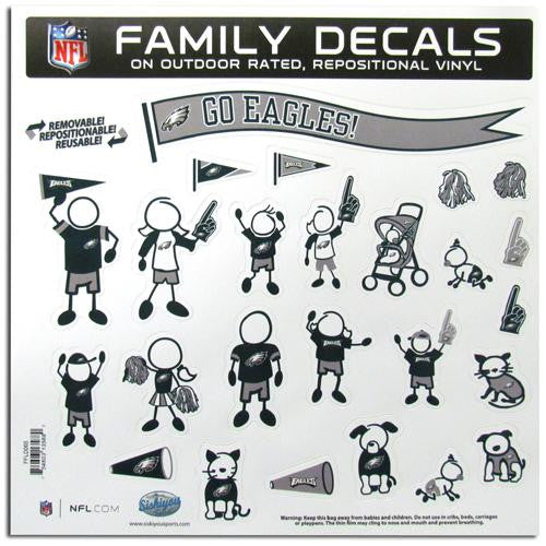 Philadelphia Eagles NFL Family Car Decal Set (Large)