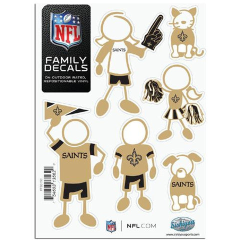 New Orleans Saints NFL Family Car Decal Set (Small)