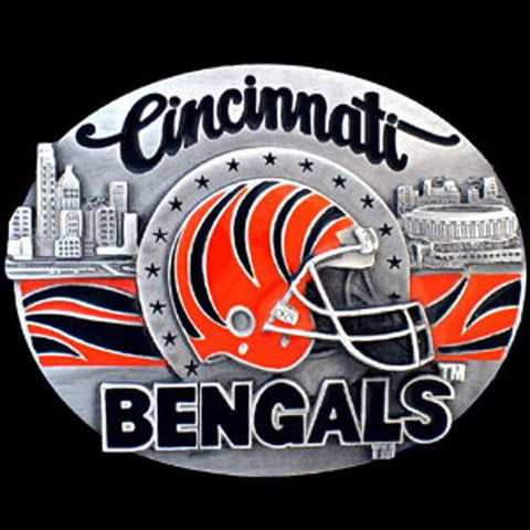 Cincinnati Bengals NFL Enameled Belt Buckle