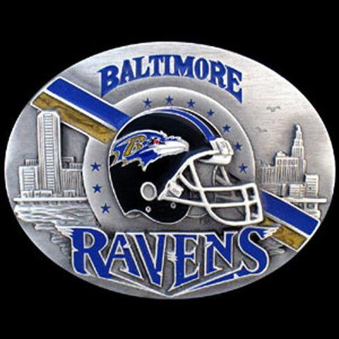 Baltimore Ravens NFL Enameled Belt Buckle