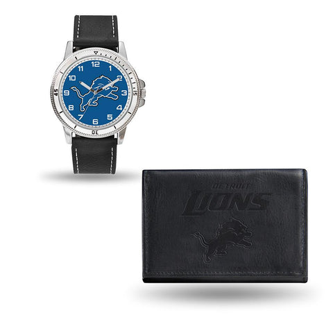 Detroit Lions NFL Watch and Wallet Set (Chicago Watch)