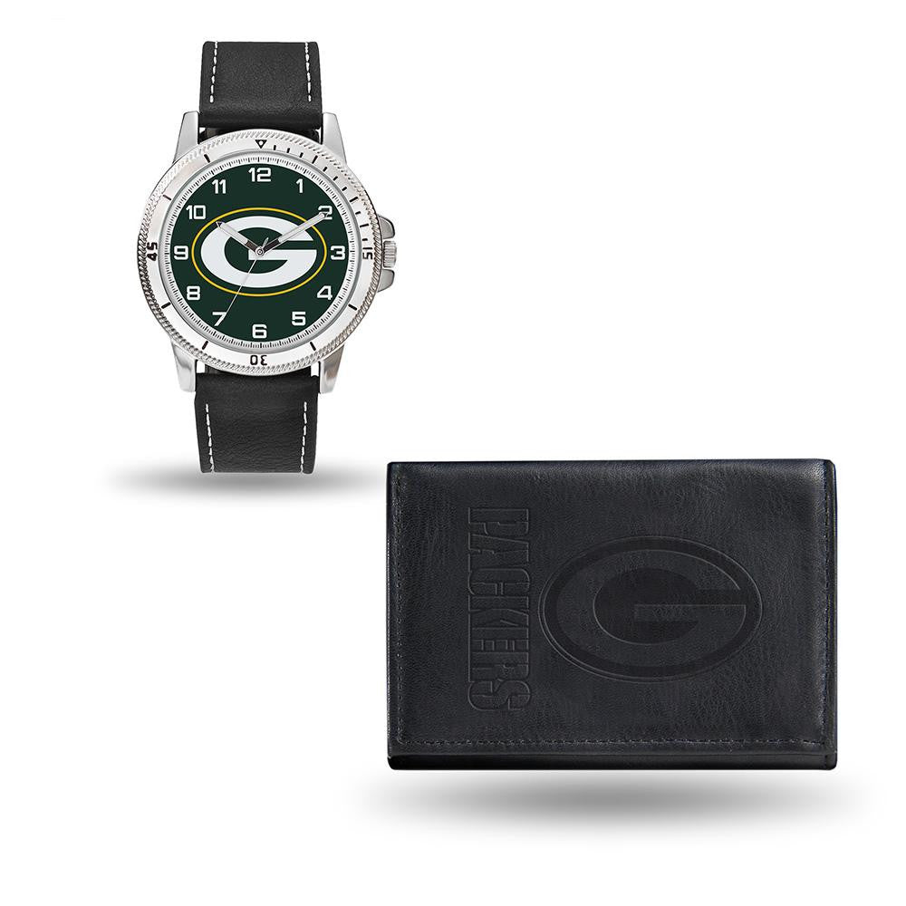 Green Bay Packers NFL Watch and Wallet Set (Chicago Watch)