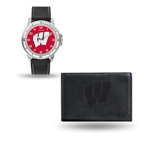 Wisconsin Badgers NCAA Watch and Wallet Set (Chicago Watch)