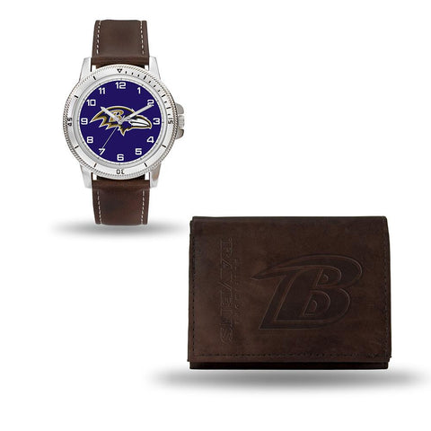 Baltimore Ravens NFL Watch and Wallet Set (Niles Watch)