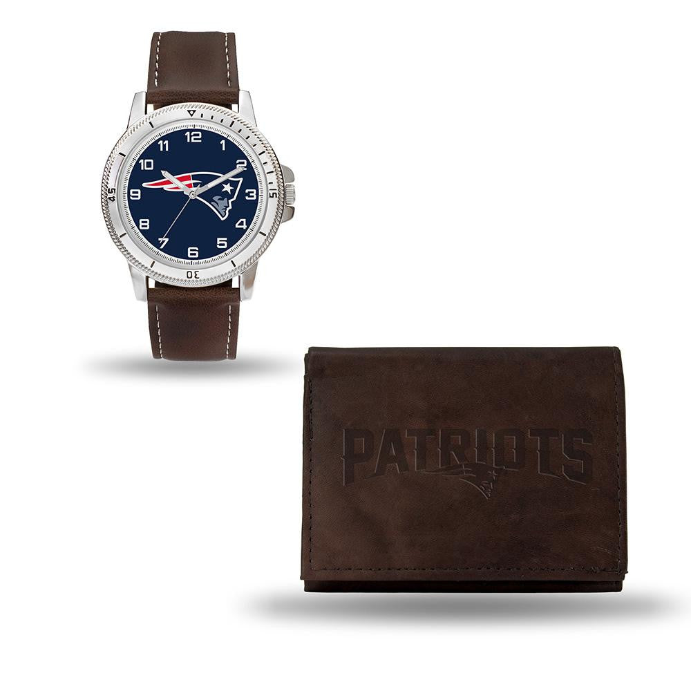 New England Patriots NFL Watch and Wallet Set (Niles Watch)