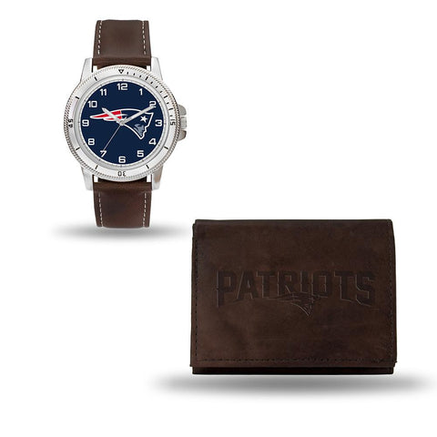 New England Patriots NFL Watch and Wallet Set (Niles Watch)