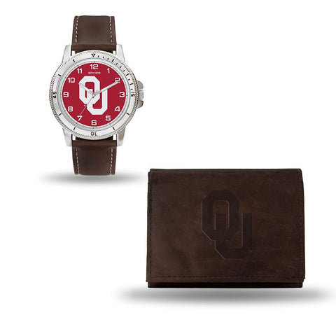 Oklahoma Sooners NCAA Watch and Wallet Set (Niles Watch)