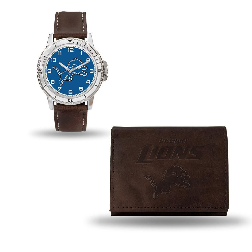 Detroit Lions NFL Watch and Wallet Set (Niles Watch)