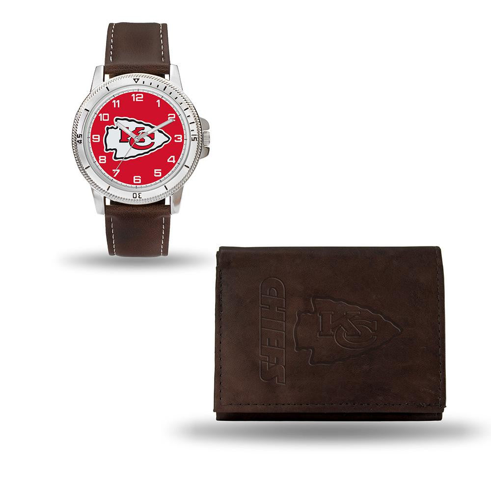 Kansas City Chiefs NFL Watch and Wallet Set (Niles Watch)