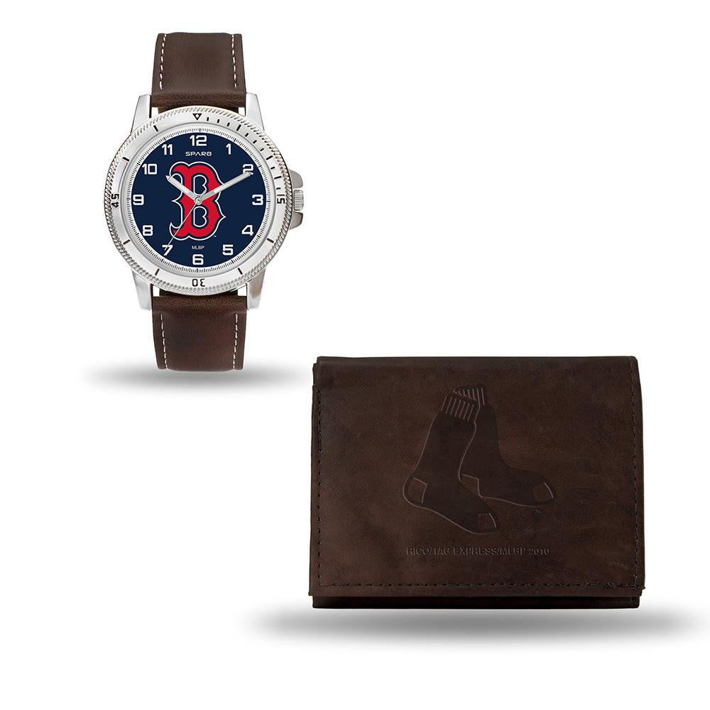 Boston Red Sox MLB Watch and Wallet Set (Niles Watch)