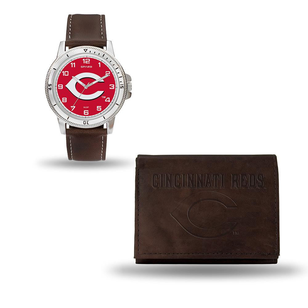 Cincinnati Reds MLB Watch and Wallet Set (Niles Watch)