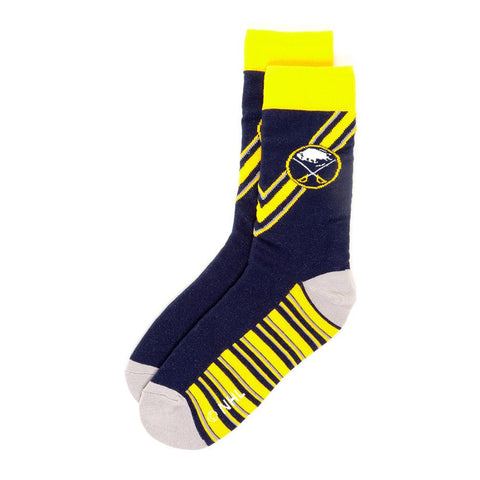 Buffalo Sabres NHL Stylish Socks Slant Stripe (1 Pair) (M-L)