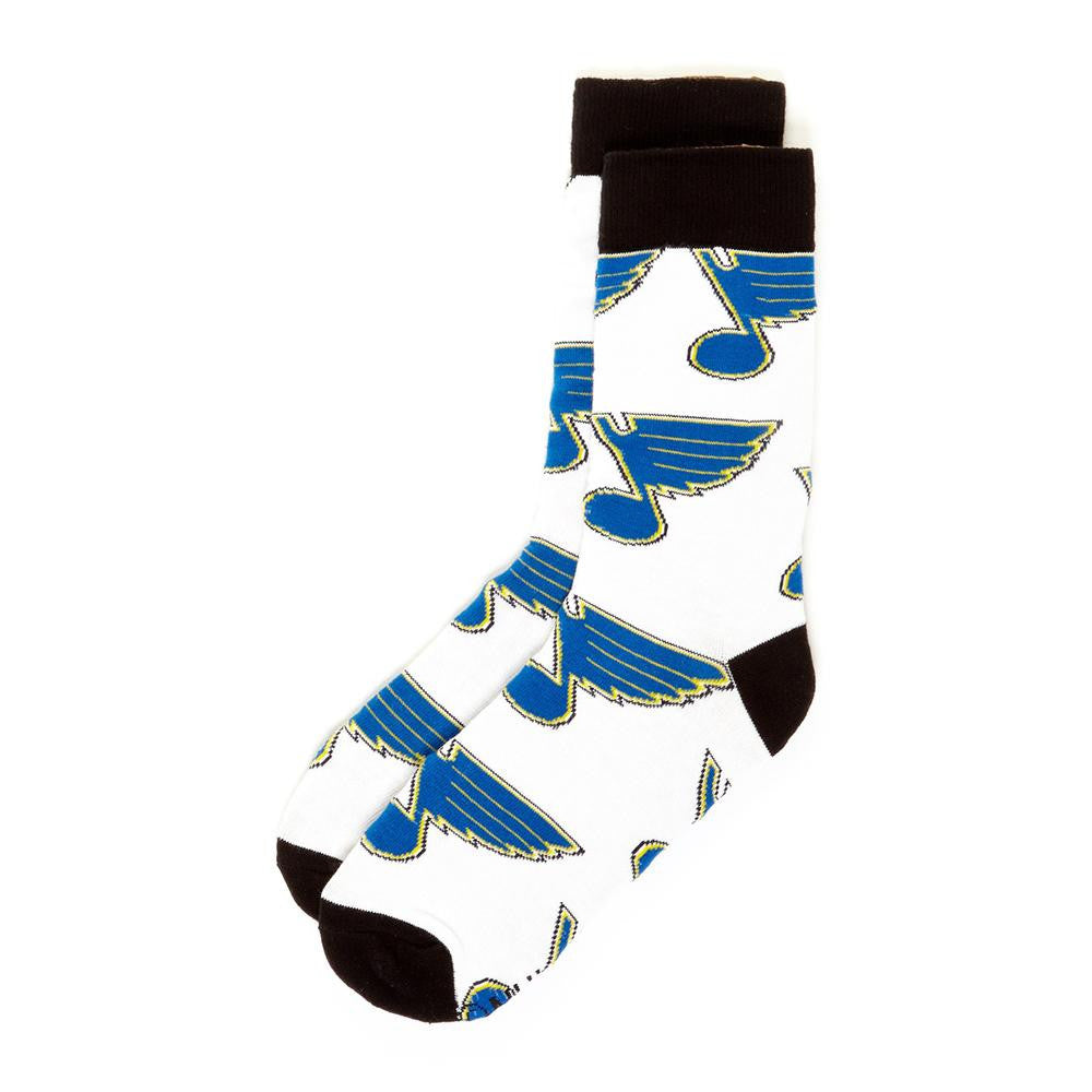 St. Louis Blues NHL Stylish Socks White (1 Pair) (M-L)