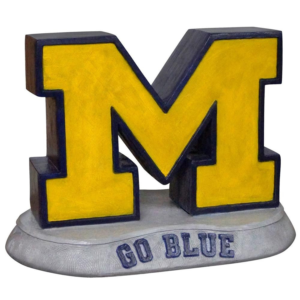 Michigan Wolverines NCAA M - Go Blue College Mascot 13in Full Color Statue